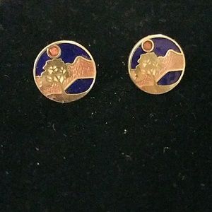Mountain sunrise earrings